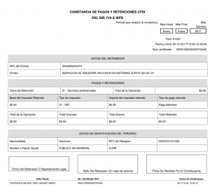 Retenciones - Facturación Electrónica CFDI